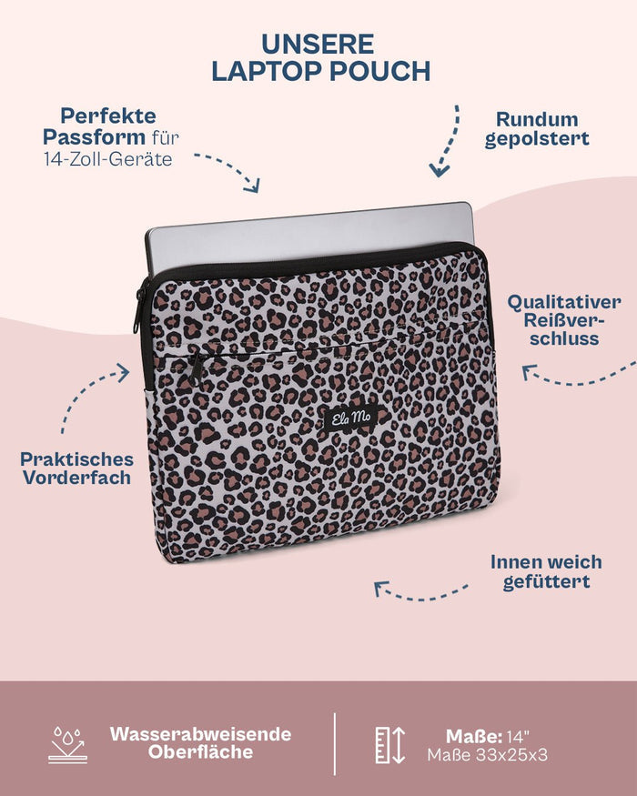 Ela Mo™ Laptop Pouch 14 Zoll | New Leo