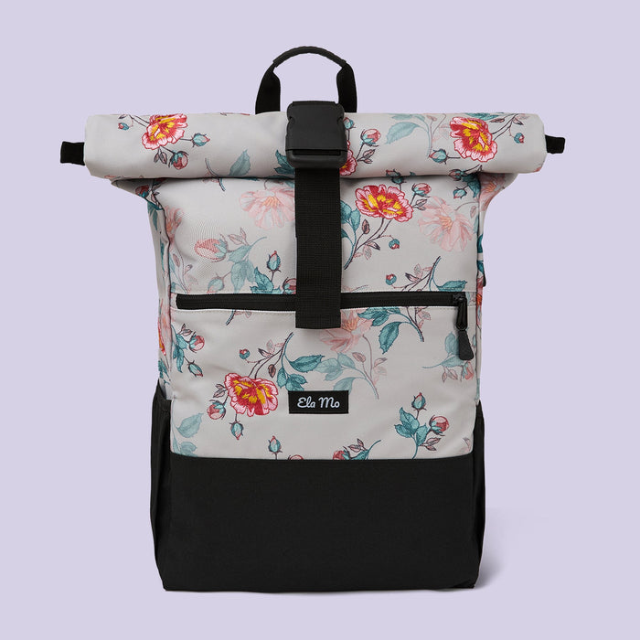 Ela Mo™ Rolltop Rucksack | Roses for You