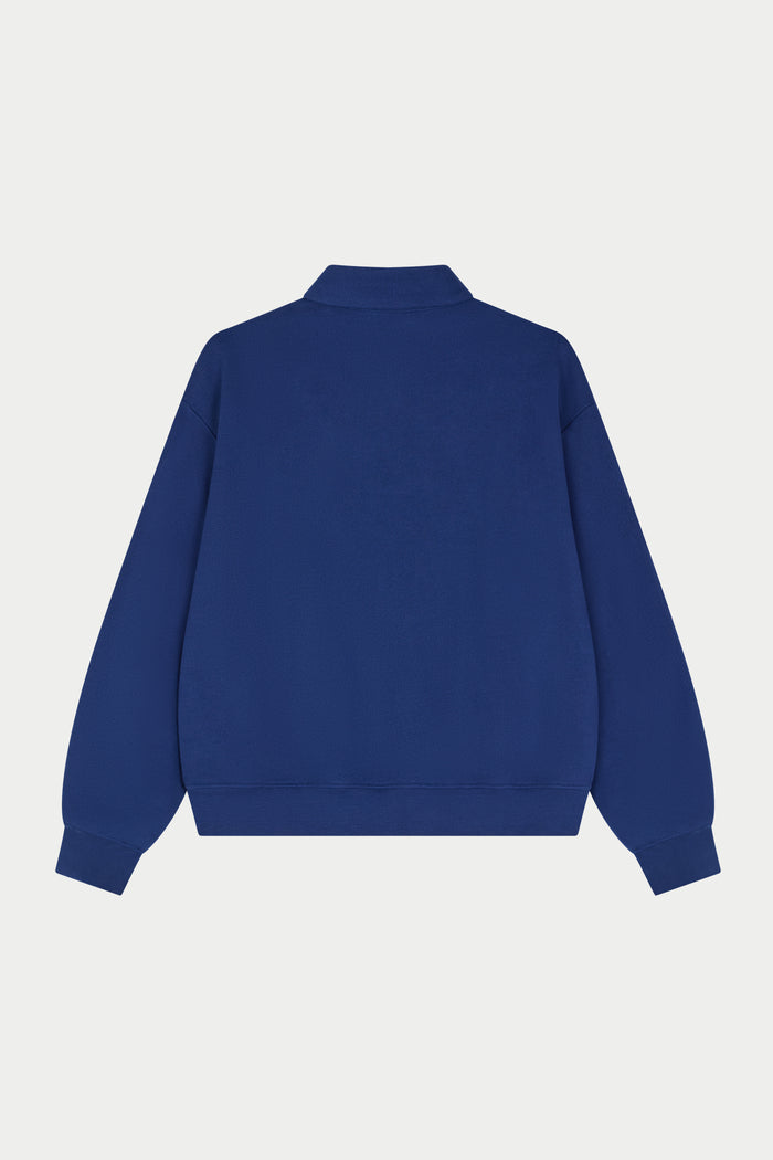 EMBLEM EMBROIDERED RUGBY POLO - DEEP BLUE