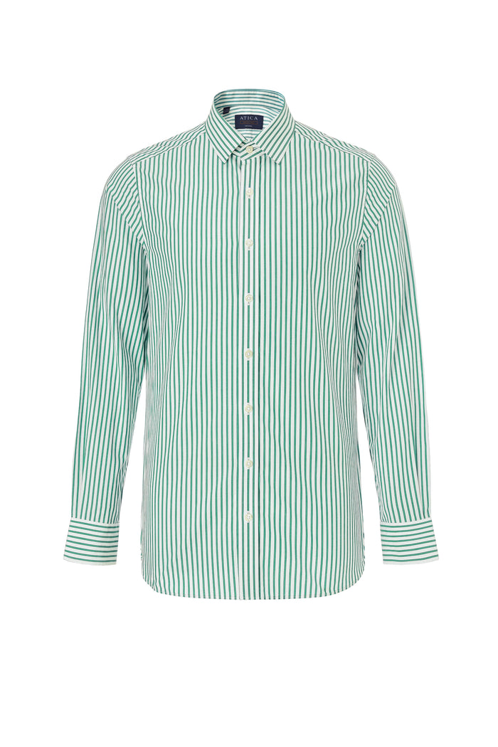 Everyday Green Bengal Stripe Shirt - Atica Man