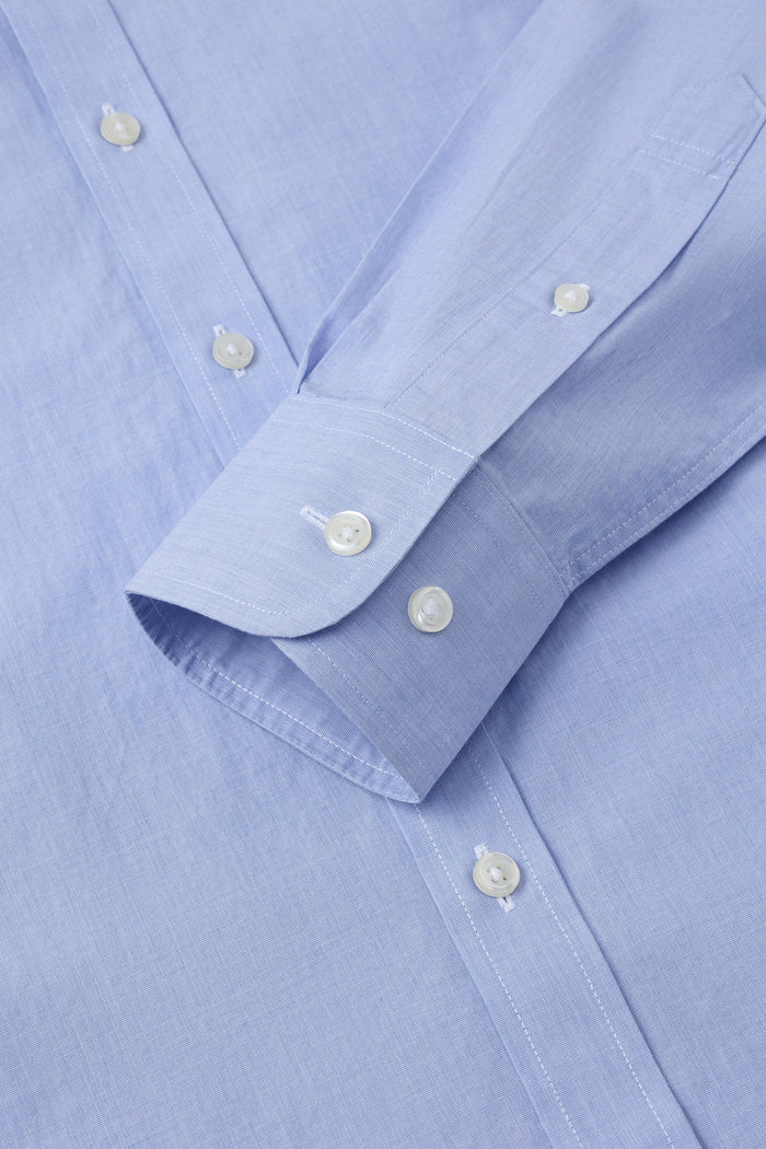 Everyday Sky Blue Poplin Shirt - Atica Man