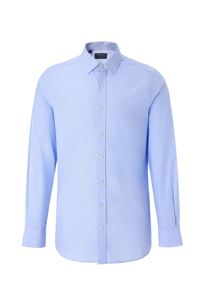 Everyday Sky Blue Poplin Shirt - Atica Man