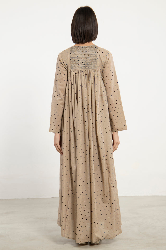 Farida Cotton Polka Dress