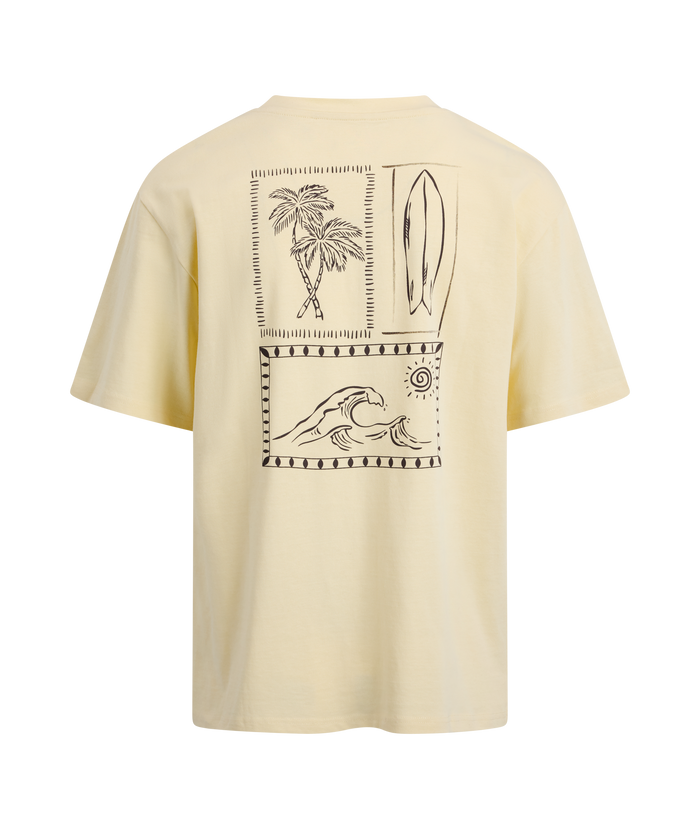 Urban Pioneers Male Flavio Tee T-SHIRT ALMOND OIL SURFER