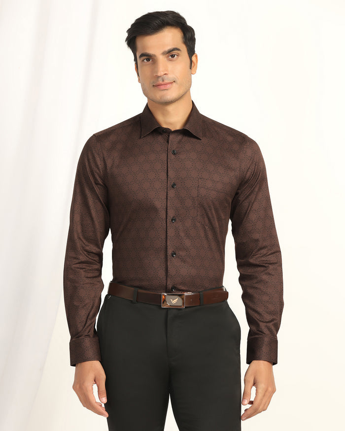 Formal Black Printed Shirt -  Enzo
