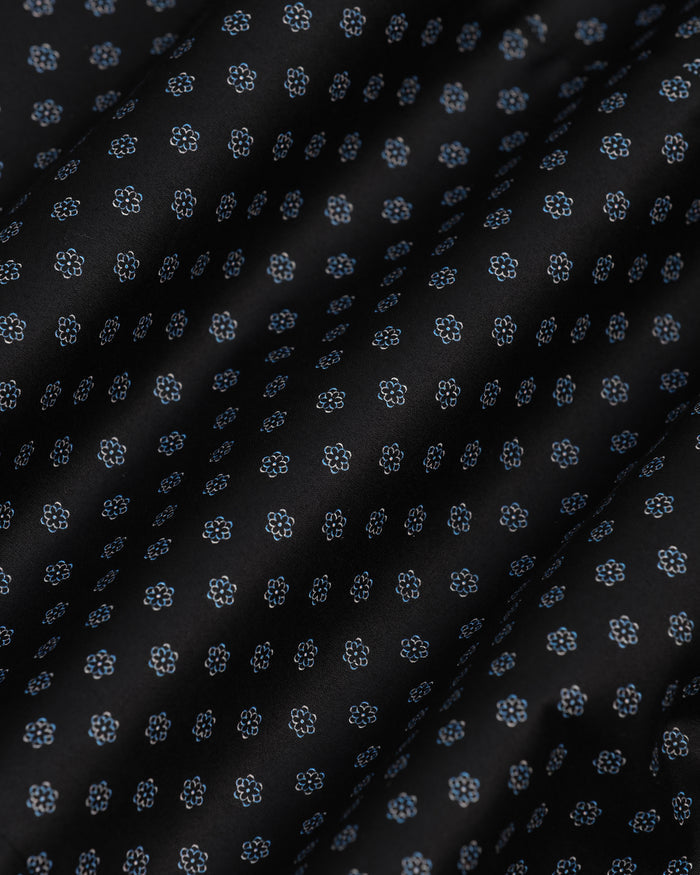 Formal Black Printed Shirt - Title