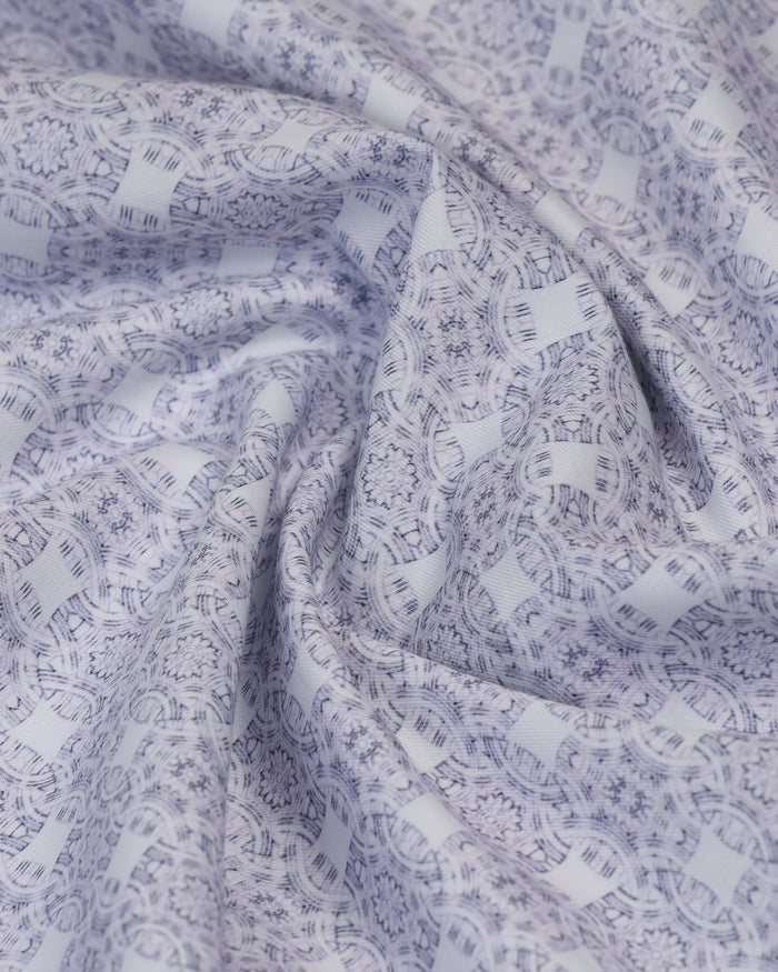 Formal Plum Printed Shirt - Drum