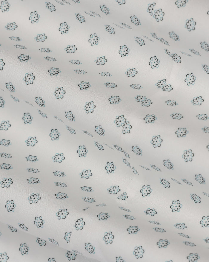Formal White Printed Shirt - Title