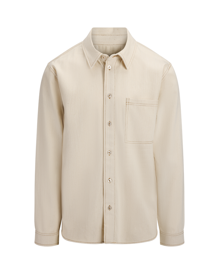 Urban Pioneers Male Geoffrey LS Shirt SHIRT CREAM