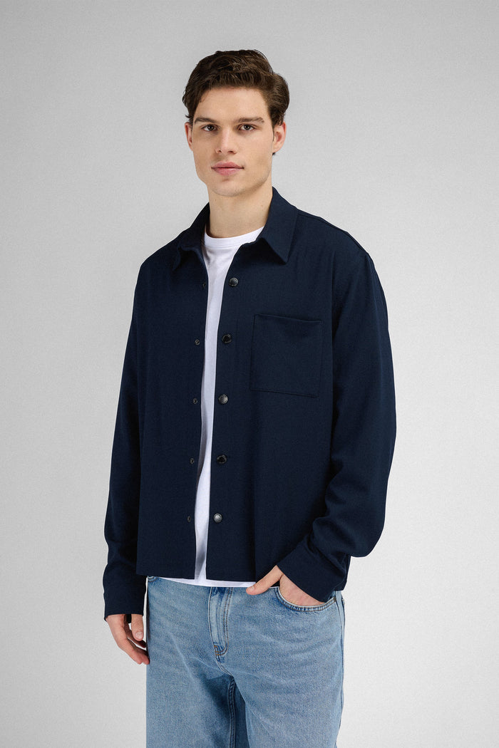 Urban Pioneers Male Gilbert LS Shirt SHIRT DARK NAVY