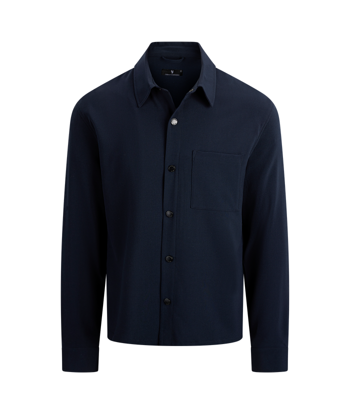 Urban Pioneers Male Gilbert LS Shirt SHIRT DARK NAVY