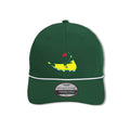 Green Nantucket Golf Hat with Rope (Green/White)