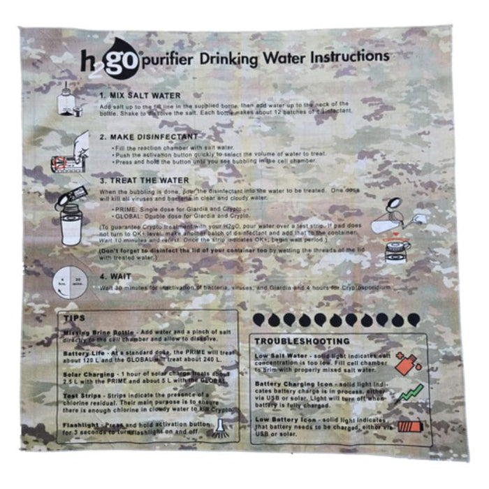 H2gO Camo Bandana