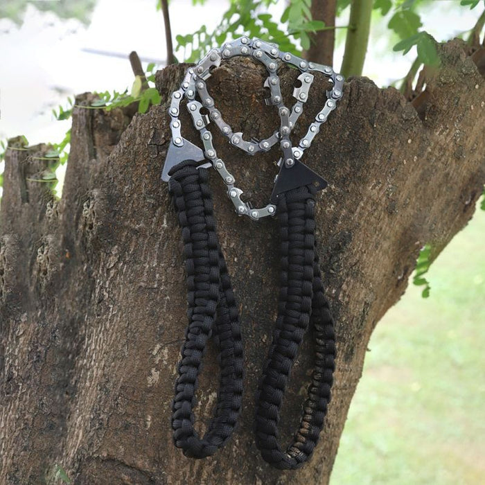 Hand Chainsaw with Paracord