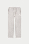 HEAVYWEIGHT MONOGRAM APPLIQUE EMBLEM JOGGERS - GREY MARL