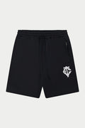 HEAVYWEIGHT MONOGRAM SHORTS - BLACK