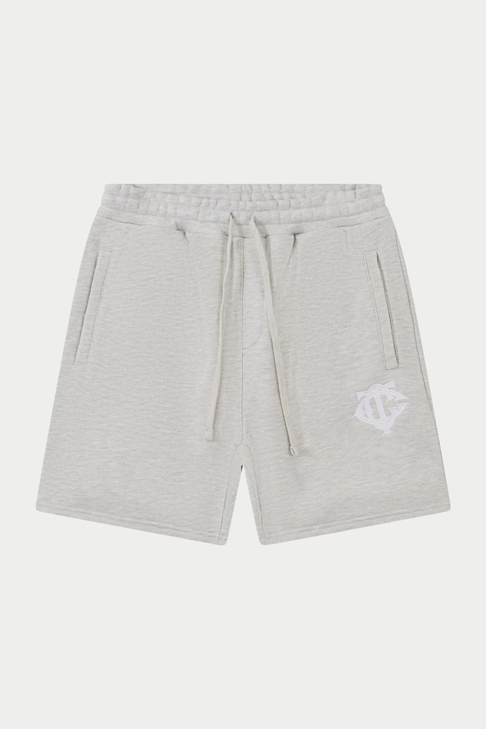 HEAVYWEIGHT MONOGRAM SHORTS - GREY MARL