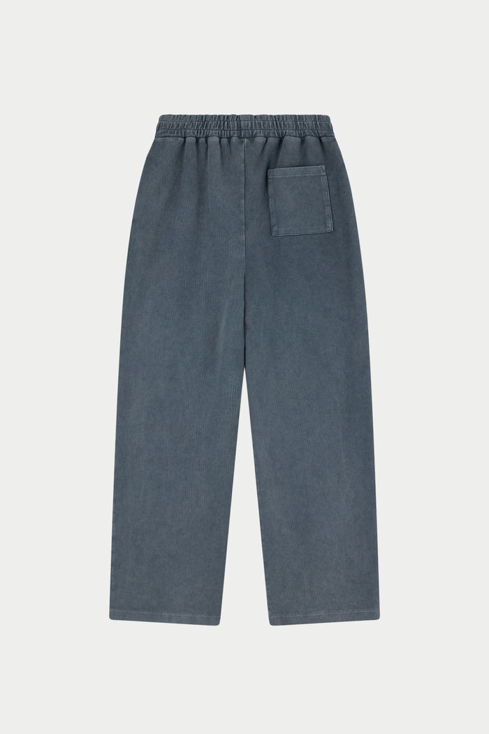HEAVYWEIGHT WASHED RIBBED JERSEY JOGGERS - GREY