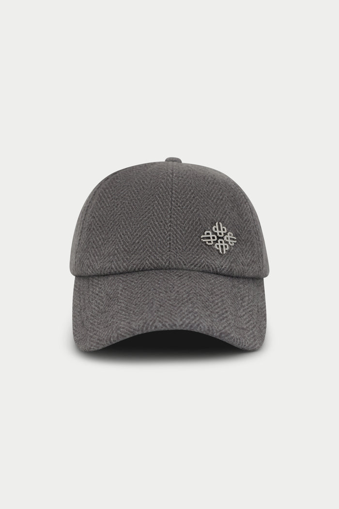 HERRINGBONE CAP - GREY