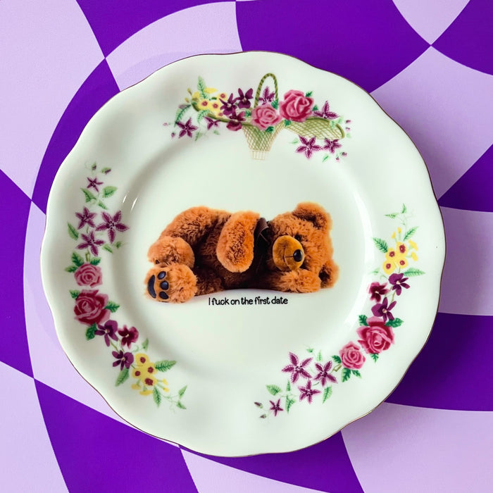 I F*ck On The First Date Vintage Dish