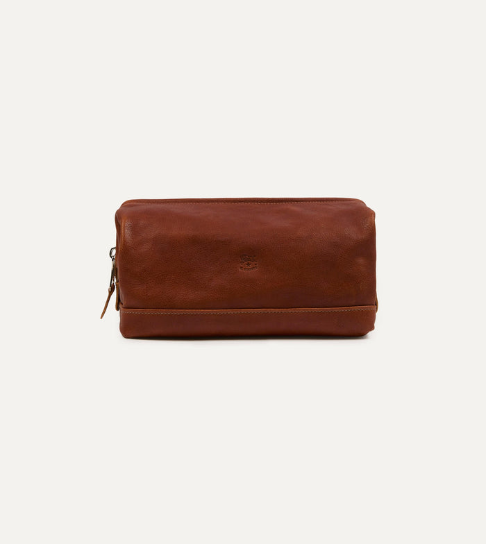 Il Bisonte Leather Wash Bag