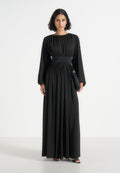 ivana-modest-pleated-cinch-maxi-dress-black