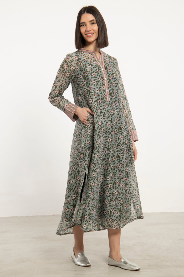 Jbeil Silk Green Dress