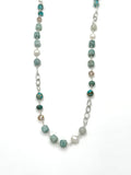 Juna Amazonite and Freshwater Pearls Necklace