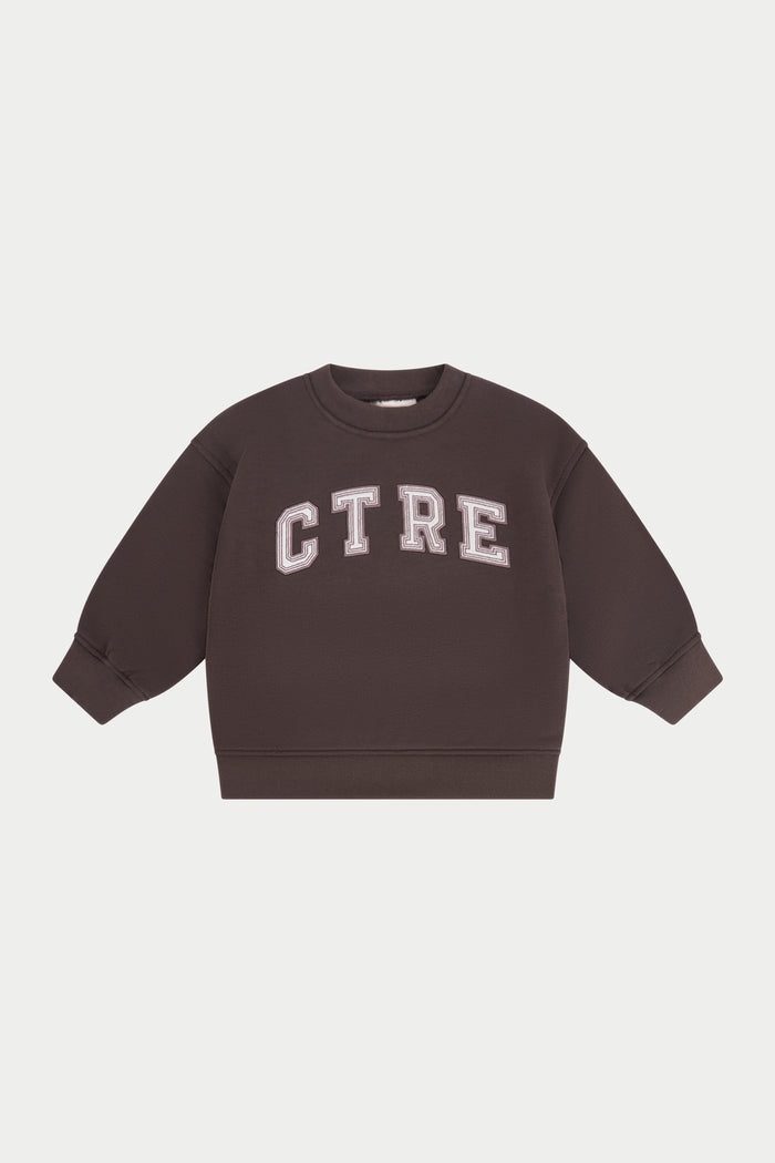 JUNIOR CTRE SWEATSHIRT - BROWN