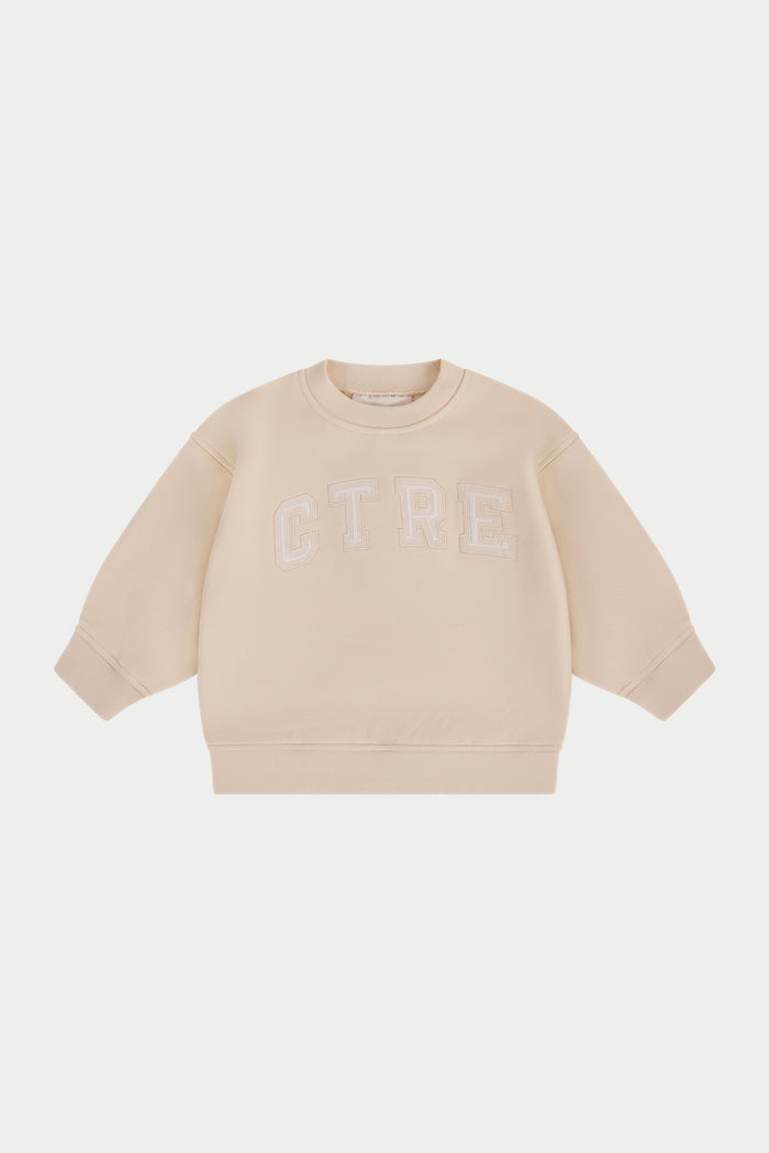 KIDS CTRE SWEATSHIRT - BUTTERMILK