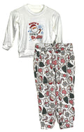 Kid's Hacci White/Red Santa Cookies Lounge Set