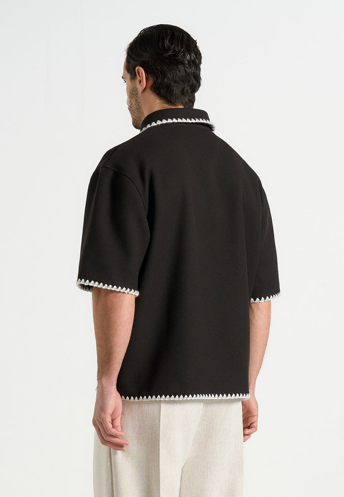 lenny-boxy-polo-shirt-with-whipstitch-detail-black