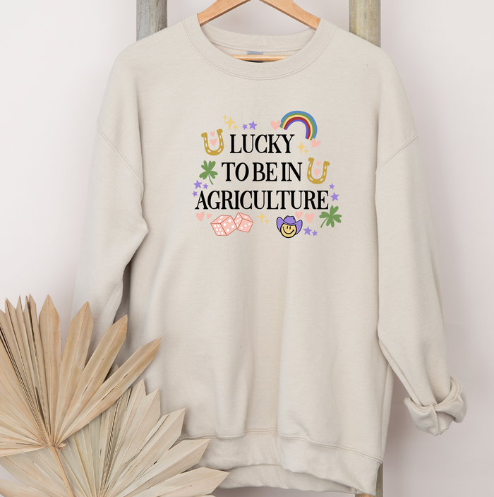 Lucky To Be In Agriculture– Crewneck