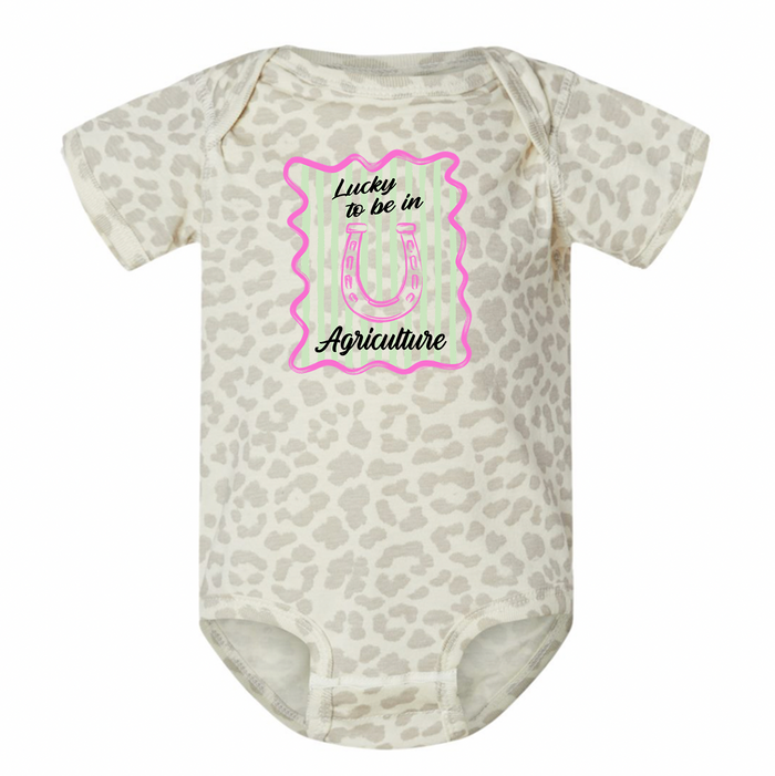 Lucky to Be In Agriculture Horseshoe– Infant/Toddler/Youth