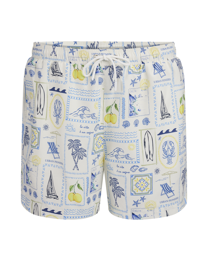 Urban Pioneers Male Luka Shorts SWIMSHORTS VACATION AOP