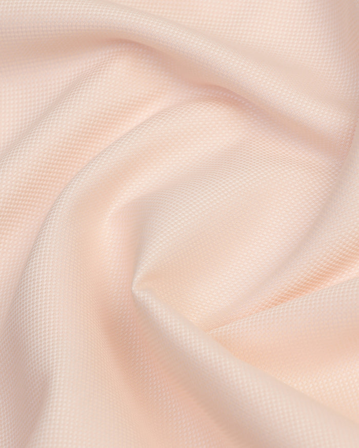 Luxe Formal Peach Textured Shirt - Thyme
