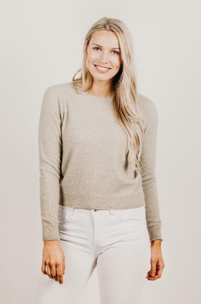 Cashmere Cropped Sweater - Kapeka NZ