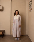 Marina Dress (Beige and Grey)