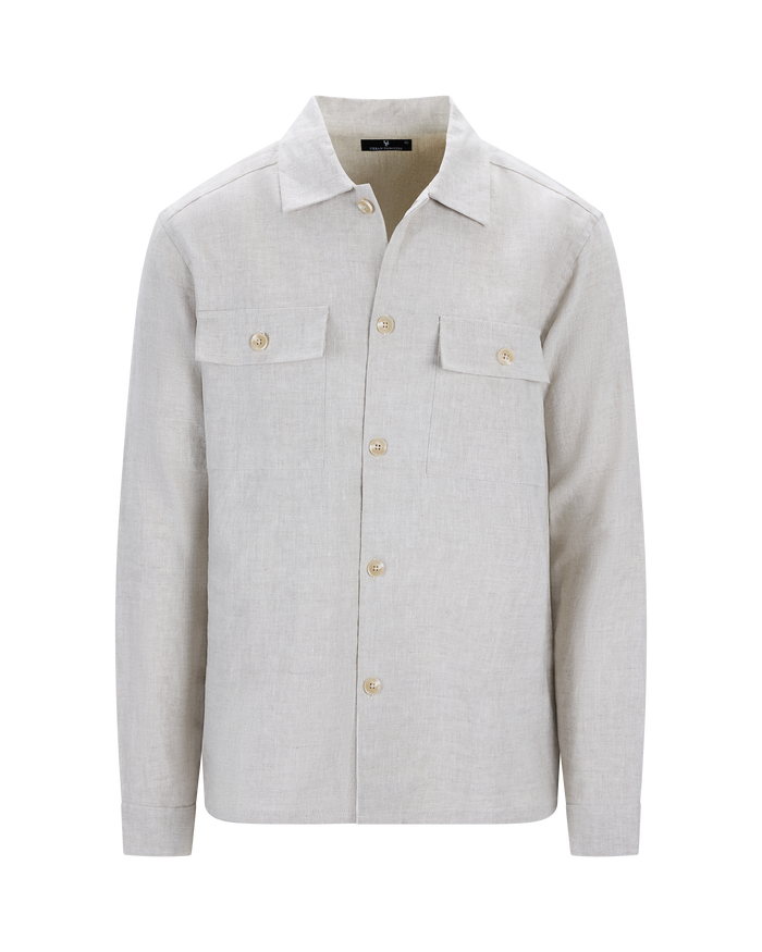 Urban Pioneers Male Maurizio LS Shirt OVERSHIRT LIGHT SAND