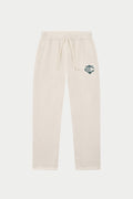 MONOGRAM KNITTED JOGGERS - OFF WHITE