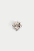 MONOGRAM PIN BADGE - SILVER