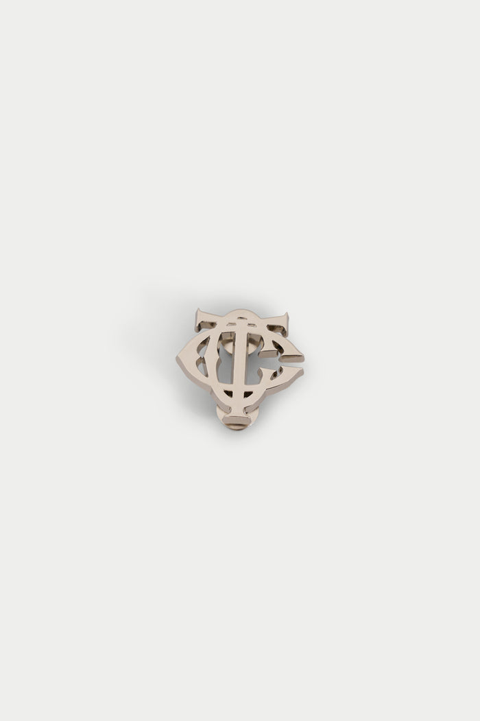 MONOGRAM PIN BADGE - SILVER