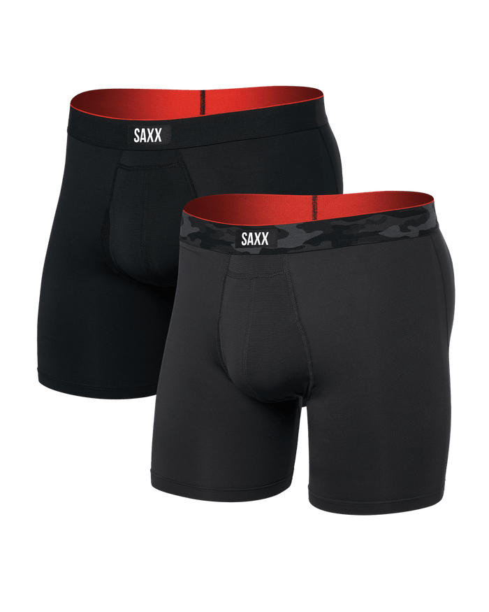 Multi-Sport Mesh Boxer Brief Fly (2 Pack)