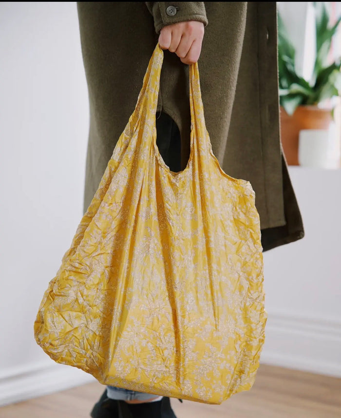 Mystery Print Recycled Sari Farmers Market Bag- Final Sale