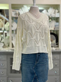 Nancy Knit Sweater in Cream