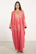 Nayyara Cotton Embroidered Pink Dress
