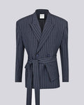 Nikos Jacket Grey Striped