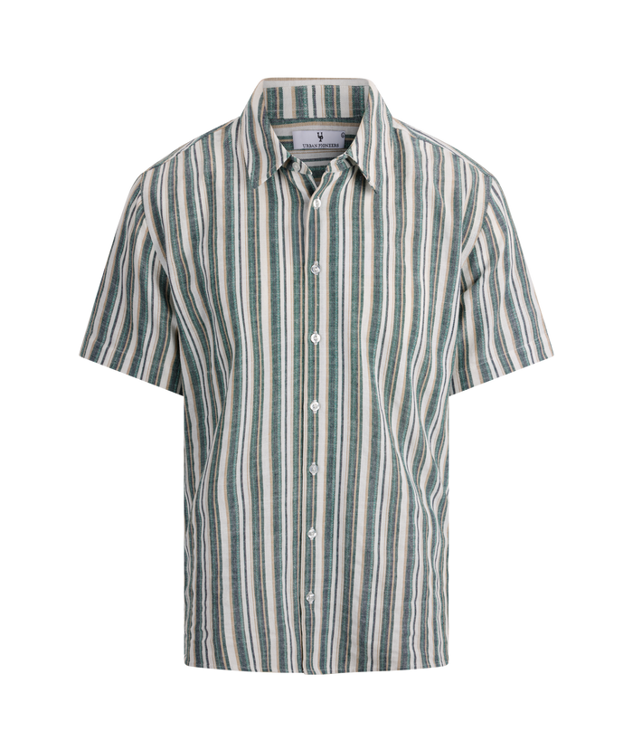 Urban Pioneers Male Niles SS Shirt SS SHIRT GREEN MULTI