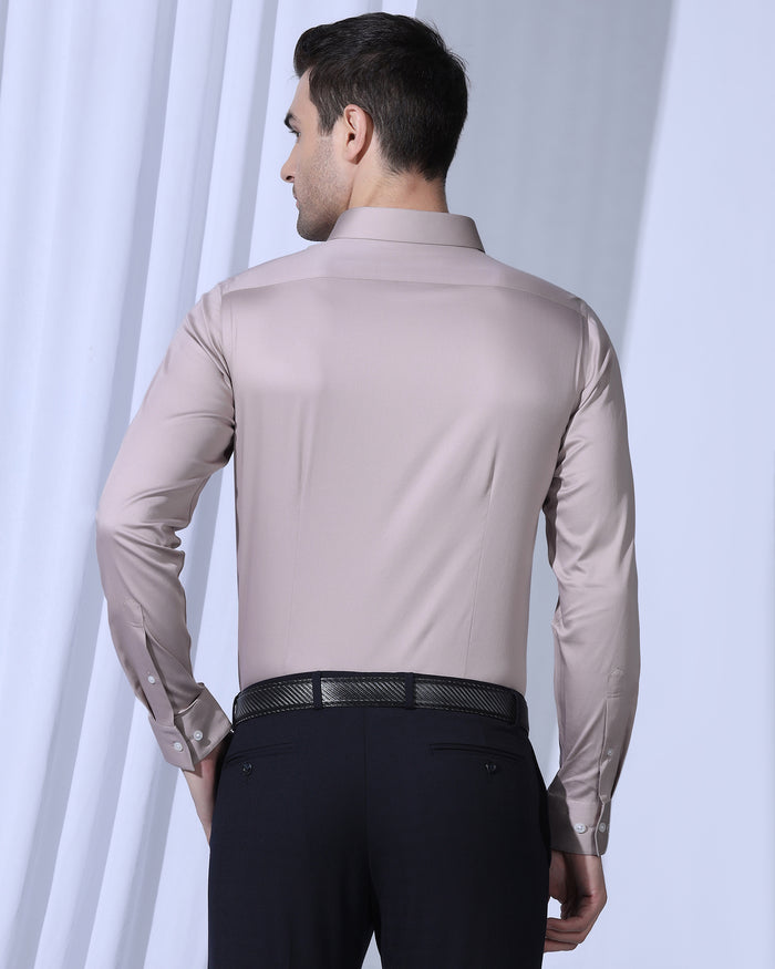 Non Iron Formal Dusty Pink Solid Shirt - George