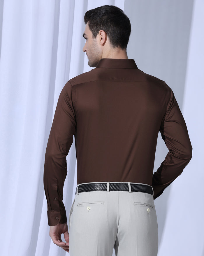 Non Iron Formal Rust Solid Shirt - Georgia